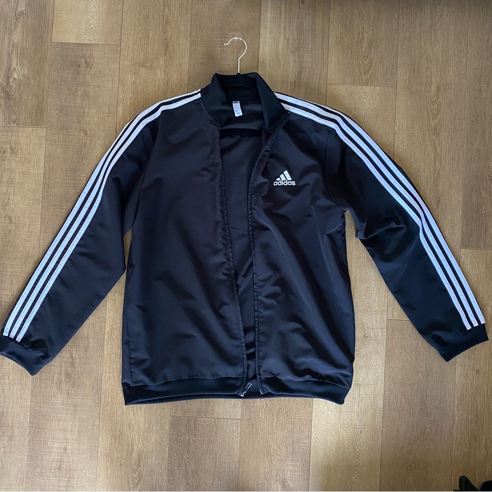 Mens Black Adidas Track Jacket